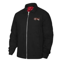 جاكيت Air Jordan مطبوع عليه أبجدية بسحاب أسود DJ0239-010