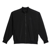 adidas originals Pw Tt ribbed Cuff Reflective Printing Sports Stand Collar Jacket Black GU1368