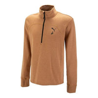 سترة PUMA Seasons نصف سحاب "بني" 522568-74
