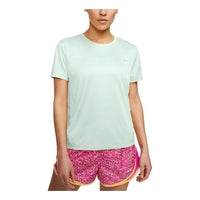 (WMNS) Nike Dri-FIT Quick Dry Round-neck Green AJ8122-394