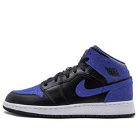 (GS) حذاء Air Jordan 1 Mid 'Paint Splatter' 554725-048