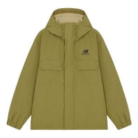 New Balance Logo Sports Hooded Jacket Green AMJ14337-OV