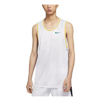 قميص/سترة كرة السلة الرياضية الكلاسيكية Nike DRI-FIT للرجال باللون الأبيض CV1733-100