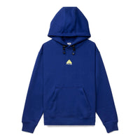 تيشيرت Nike ACG Therma-Fit سادة اللون مطرز بشعار ACG بأكمام طويلة للجنسين، أزرق DH3087-455