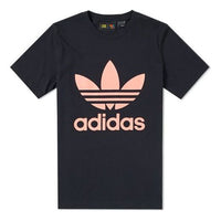 adidas originals Logo Casual Sports Round Neck Short Sleeve Black CY7874