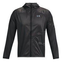 Under Armour Qualifier Storm Packable Jacket 'Black Grey' 1326597-010