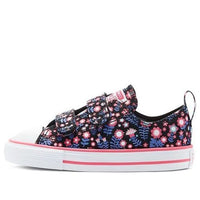 (TD) Converse Chuck Taylor All Star Low Top Flowered Purple/Pink 770217C