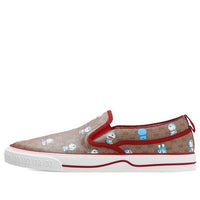 (WMNS) Gucci X DORAEMON GG Supreme Monogram Slip On 'New Cherry Red' 655035-2TU30-8968