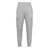 بنطال رياضي طويل من Nike Sportswear Club Fleece Cargo بجيوب متعددة ودفء للقدمين باللون الرمادي CD3130-063