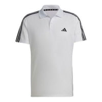 قميص بولو تدريبي adidas Train Essentials Piqu 3-Stripes باللون الأبيض IB8109