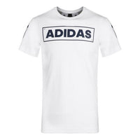 تيشيرت رياضي adidas Adi 360 مطبوع عليه شعار، برقبة دائرية وأكمام قصيرة، أبيض CV4537