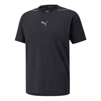 تيشيرت رياضي للجري من PUMA للأماكن الخارجية برقبة دائرية وأكمام قصيرة باللون الأسود 520851-01