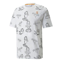 PUMA x GARFIELD Printed Tee 'White' 534434-02