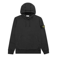 سويت شيرت بغطاء رأس من STONE ISLAND "فحمي" 751564120-V0065