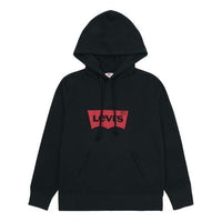(WMNS) هودي مطبوع عليه شعار الأبجدية من Levi's، أسود، 35946-0099