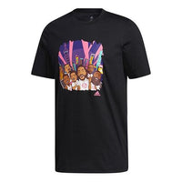 adidas SHANGHAI Basketball Sports Short Sleeve Black GL4427
