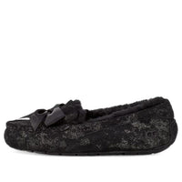 (WMNS) UGG Ansley Bow Glimmer 'Black' 1125830-BLK