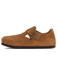 (WMNS) Birkenstock London Suede Leather Narrow Fit 'Mink' 1023650