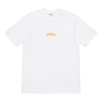 تي شيرت Supreme SS19 Fronts أبيض بأكمام قصيرة للجنسين SUP-SS19-272