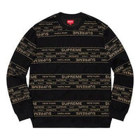 Supreme SS19 Metallic Jacquard Crewneck logo SUP-SS19-644