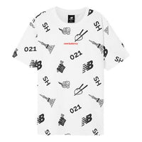 New Balance Unisex Printing Round-neck White AMT02372-WT