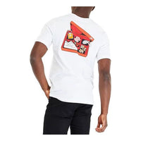 تي شيرت Nike Box Print رجالي بأكمام قصيرة باللون الأبيض CI6300-100