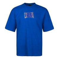 adidas Ub Gfx Tee 1 Printing Loose Sports Short Sleeve Blue GF4001