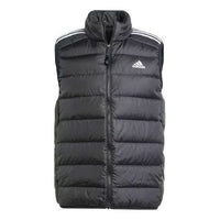 سترة adidas Essentials 3-Stripes Light Down باللون الأسود HZ5728