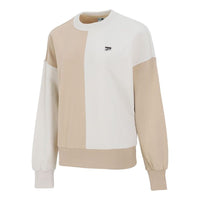 (WMNS) PUMA Downtown Oversized Crew Roundneck Swea Ivory 533052-20