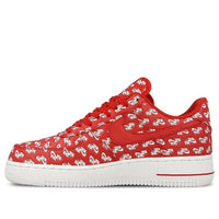حذاء Nike Air Force 1 Low 07 QS 'All Over Logo Red' AH8462-600