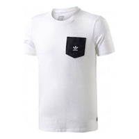 adidas originals Warp Pckt Tee Pocket Sports Round Neck Short Sleeve White CF3107