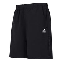 شورت رياضي كاجوال منسوج من adidas Fi Lib Wvsh بلون سادة وشعار Micro Mark باللون الأسود HE7405