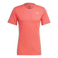 adidas Premium Tee M Running Sports Short Sleeve Pink Red Fluorescence H32560