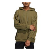 بلوفر رجالي من adidas originals بنقشة دب وأكمام طويلة وغطاء للرأس باللون الأخضر HL4109