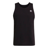adidas originals Solid Color Micro Mark Sports Training Breathable Vest Black H35498