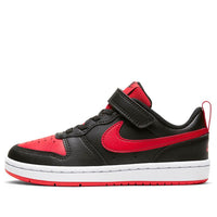 (PS) Nike Court Borough Low 2Velcro 'Bred' BQ5451-007