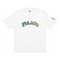 تيشيرت Palace X WWE SS23 بشعار "أبيض" P22TS460