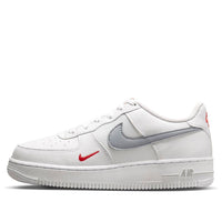 (GS) Nike Air Force 1 Low 'White Grey Red' FD9772-100