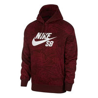 حذاء تزلج Nike SB كاجوال من الصوف للرجال، أحمر نبيذي، CK5125-638