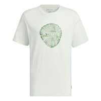 adidas Big Logo Polygiene 180 GSM T-shirt Asia Sizing 'White Green' IS0295