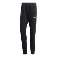 adidas originals Linear logo Casual Sports Pants Black FT9278