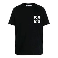Off-White Chest Printing Short Sleeve Black OMAA027C99JER0021001