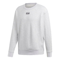 بلوفر برقبة دائرية وشعار adidas originals باللون الرمادي ED7229