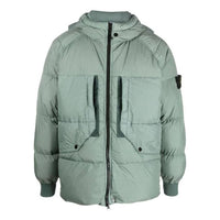 STONE ISLAND Crinkle Reps Hooded Down Jacket 'Sage' 791540723-V0055