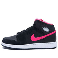 (GS) حذاء Air Jordan 1 Retro Mid "Hyper Pink" رقم 555112-039