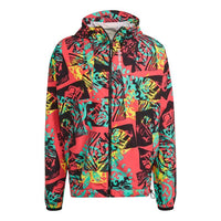 جاكيت adidas originals Adv Mesh Wvn Wb Retro Printing Hooded Jacket GN8855