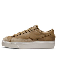 (WMNS) حذاء Nike Blazer Low Platform "Dark Driftwood" DJ0292-200