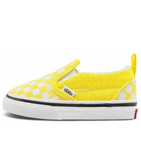 حذاء تزلج كاجوال سهل الارتداء من Vans، منخفض الرقبة، أصفر وأبيض، VN000UBSABP