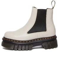 (WMNS) Dr. Martens Audrick Nappa Leather Platform Chelsea Boots 'Cobblestone Grey' 27148055