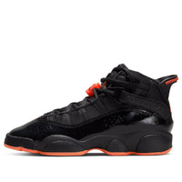(GS) حذاء Air Jordan 6 Rings 'Black Infrared' 323419-066